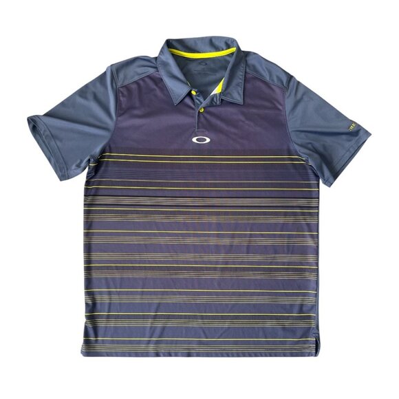 Oakley Men's The Players Championship Stripe Short Sleeve Golf Polo Shirt Large - Picture 3 of 9